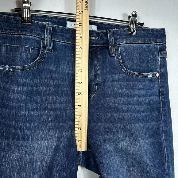 Liverpool Los Angeles Girlfriend Size 8/29 Women's Basic Jeans Dark Blue Denim - Picture 7 of 8